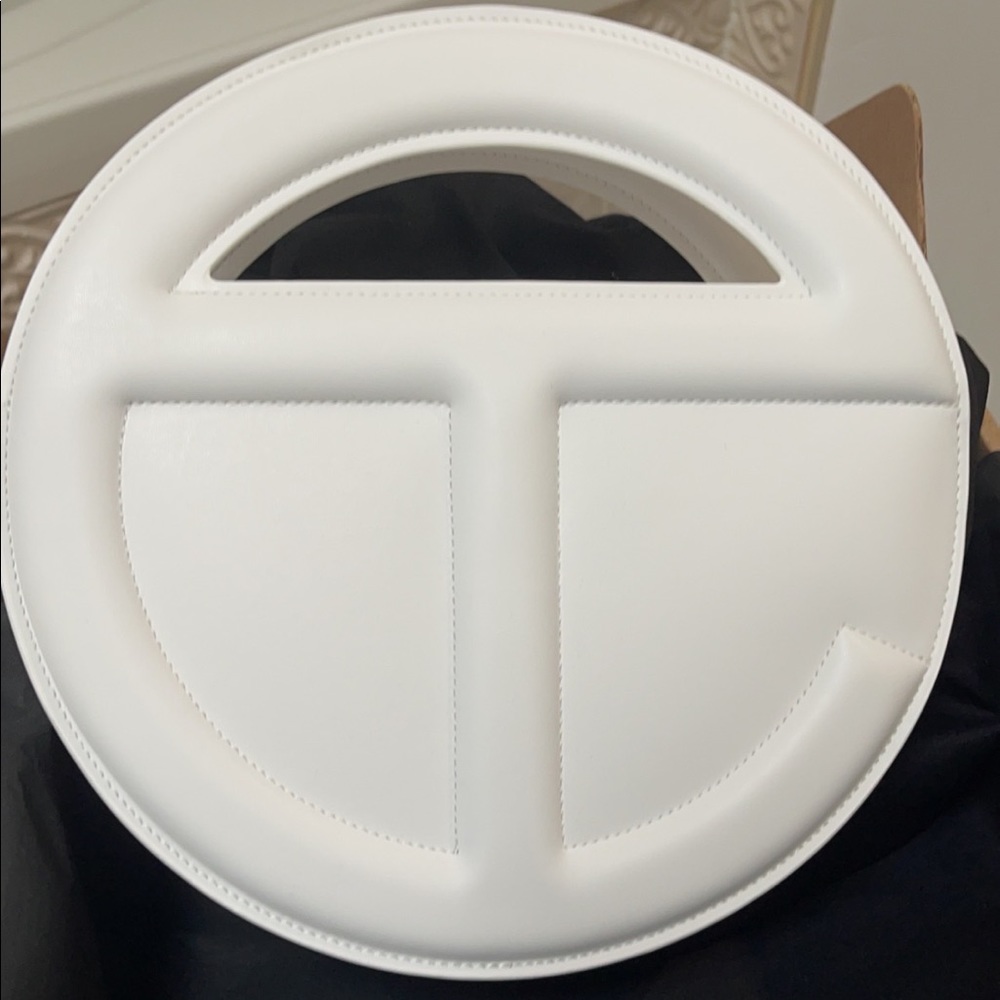 Telfar White Circle Bag
